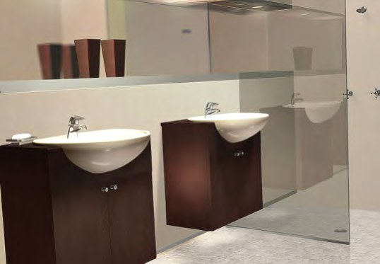 Bathroom visualisation created for the Laminex Design Wizard touchscreen experience